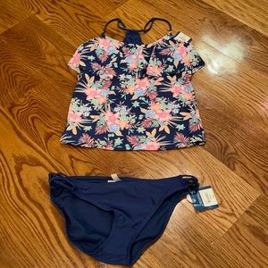 Arizona Jean Co. 2 piece swimsuit Large NWT